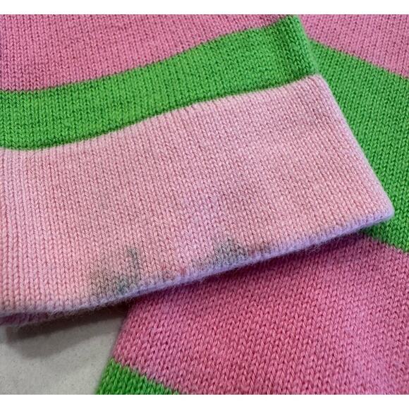 Lilly Pulitzer Girls Striped Cardigan Size 4T Button Front Starfish Pink Green - Picture 7 of 8